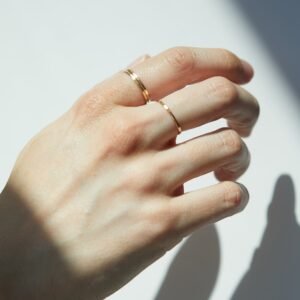 Classic Hammered Gold Ring
