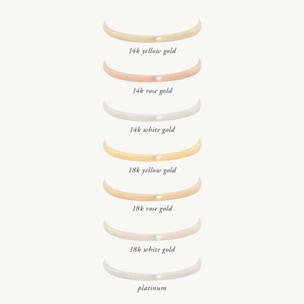 Catbird Classic Wedding Bands, Flat Band, 1mm