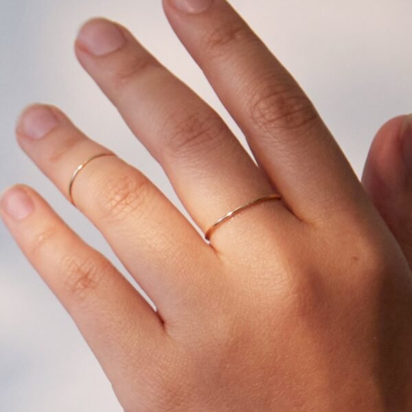 Grand Mignon Gold Stacking Ring - Image 2