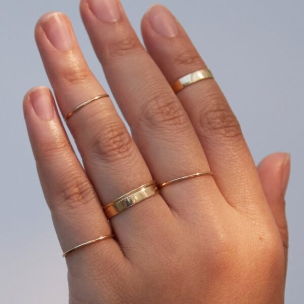 Grand Mignon Gold Stacking Ring - Image 3