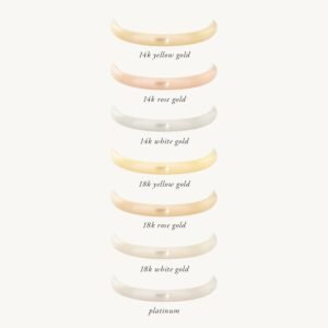 Catbird Classic Wedding Bands, Half Round Band, 2mm