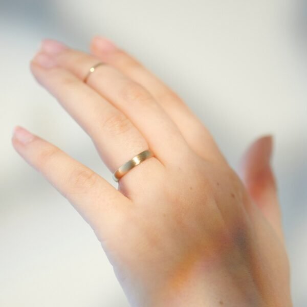 Catbird Classic Wedding Bands, Half Round Band, 3mm - Image 3