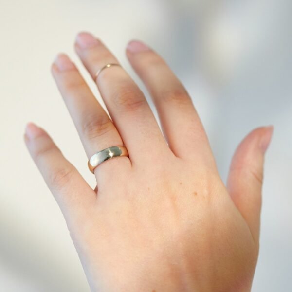 Catbird Classic Wedding Bands, Half Round Band, 5mm - Image 3