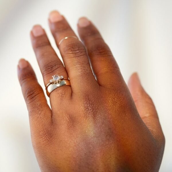Catbird Classic Wedding Bands, Half Round Band, 5mm - Image 4