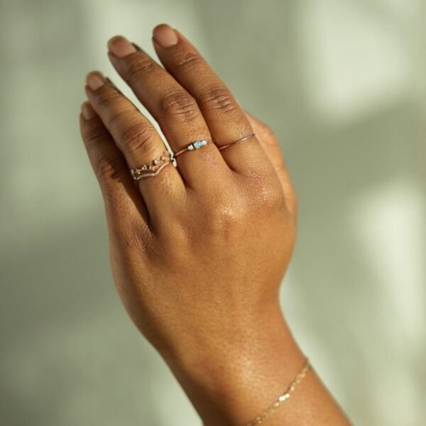 Grand Mignon Gold Stacking Ring - Image 5