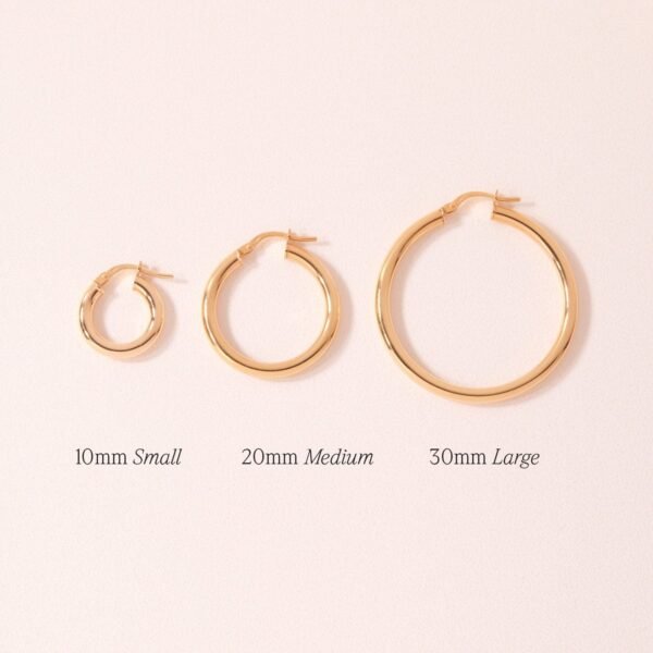 Grand Tubetti Gold Hoops (pair) - Image 2