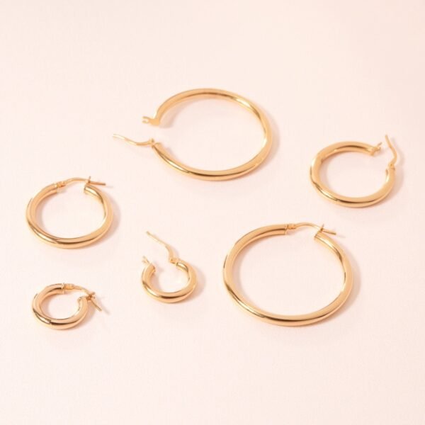 Grand Tubetti Gold Hoops (pair) - Image 15