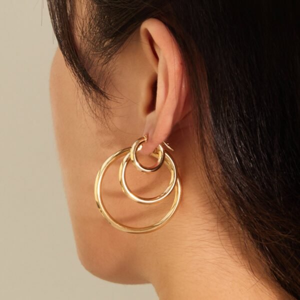 Grand Tubetti Gold Hoops (pair) - Image 11