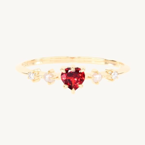 Great Heart Garnet Ring