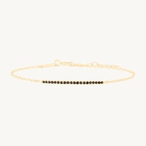 Fairy Light Black Diamond Bracelet