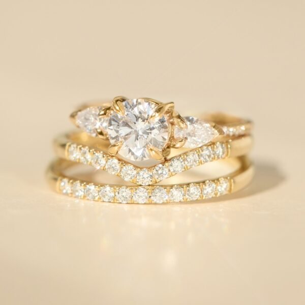 Fairy Light Supreme Demi-Pavé Diamond Curved Band - Image 7