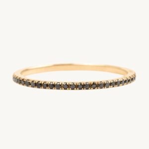 Fairy Light Eternity Black Diamond Band