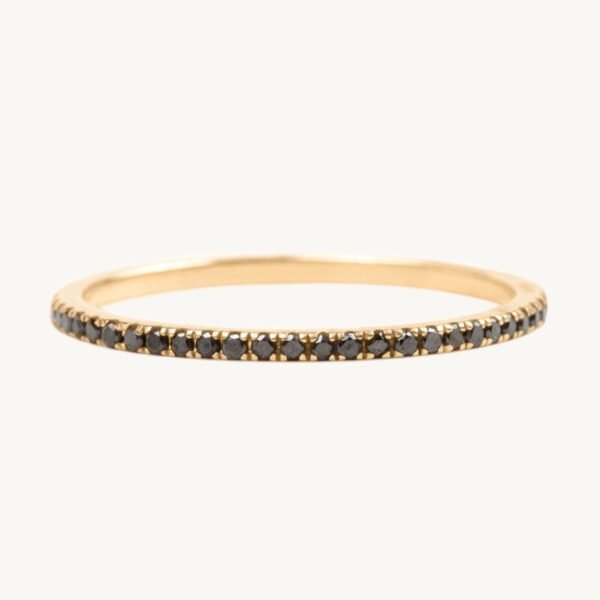 Fairy Light Eternity Black Diamond Band