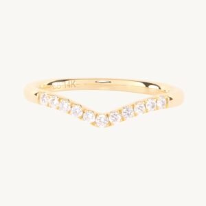 Fairy Light Supreme Demi-Pavé Diamond Curved Band