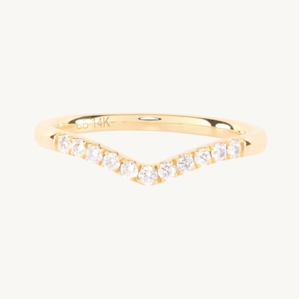 Fairy Light Supreme Demi-Pavé Diamond Curved Band