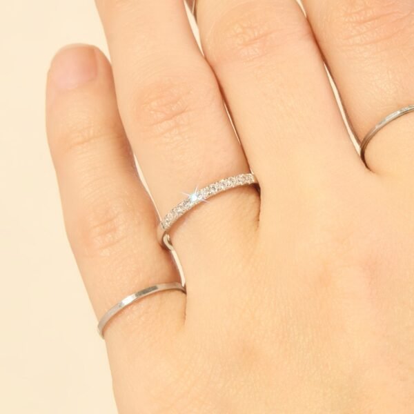 Fairy Light Supreme Demi-Pavé Diamond Band - Image 2