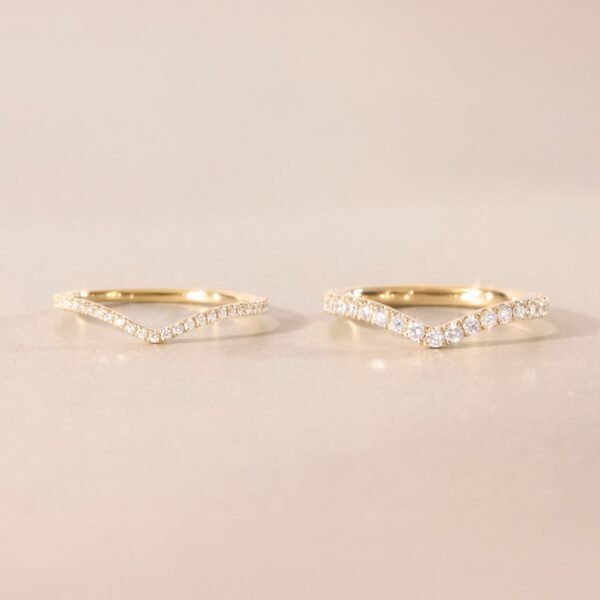 Fairy Light Eternity Diamond Curved Band - Image 6