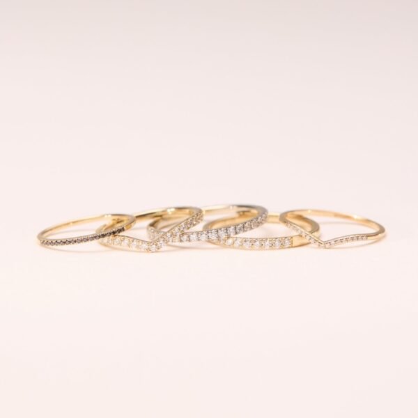 Fairy Light Supreme Eternity Diamond Curved Band - Image 10