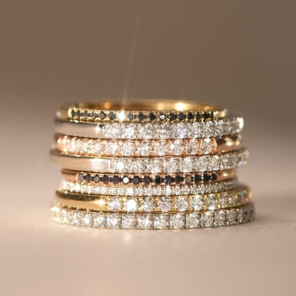 Fairy Light Supreme Demi-Pavé Diamond Band - Image 8