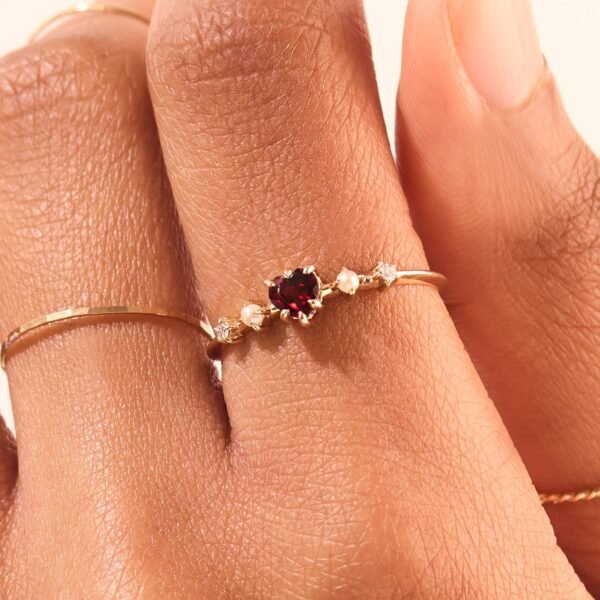 Great Heart Garnet Ring - Image 4