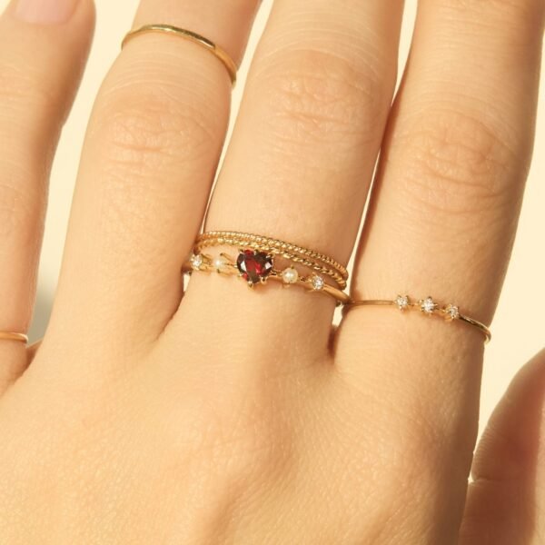 Great Heart Garnet Ring - Image 5