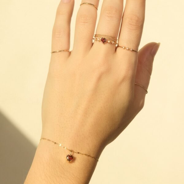 Great Heart Garnet Ring - Image 3