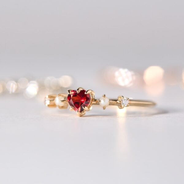 Great Heart Garnet Ring - Image 8