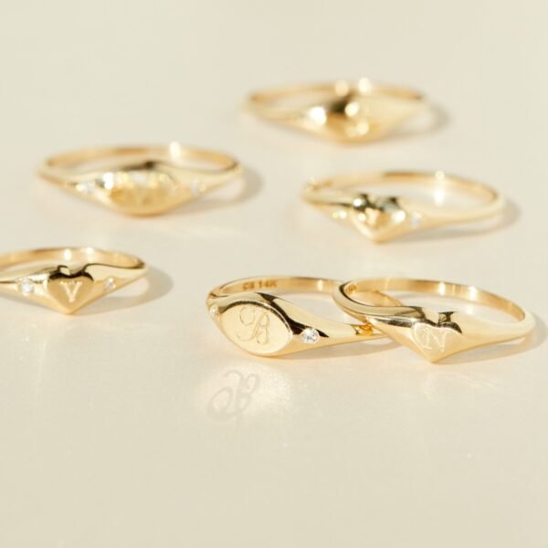 Dollhouse Diamond Signet Ring - Image 4