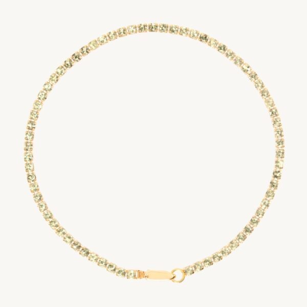 Harlequin Peridot Tennis Bracelet