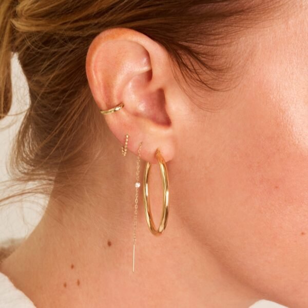 Grand Tubetti Gold Hoops (pair) - Image 9