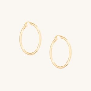 Grand Tubetti Gold Hoops (pair)