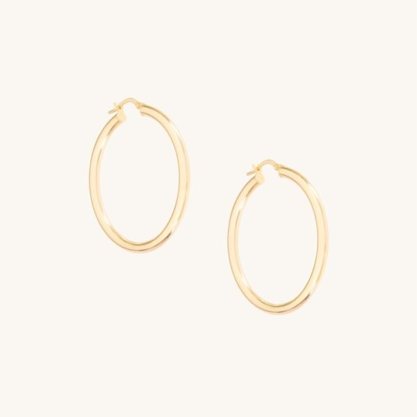 Grand Tubetti Gold Hoops (pair)