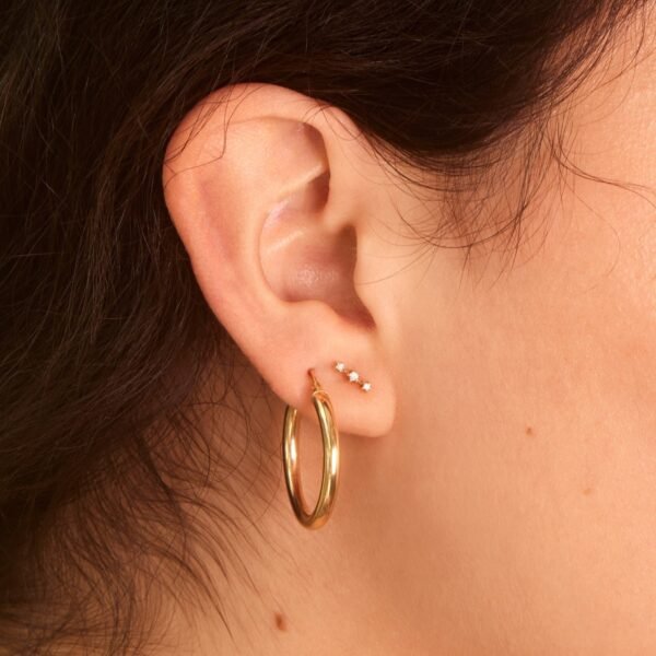 Grand Tubetti Gold Hoops (pair) - Image 8