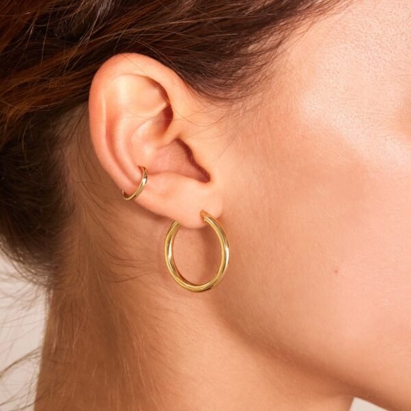 Grand Tubetti Gold Hoops (pair) - Image 4