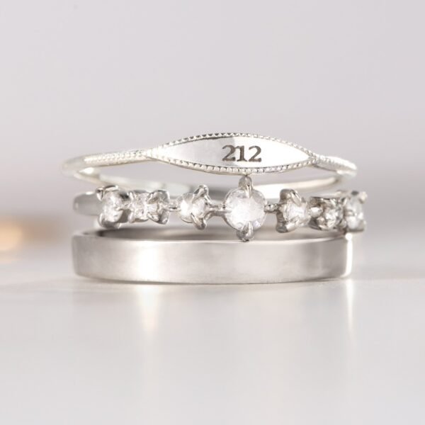City Moon Silver Signet Ring - Image 5