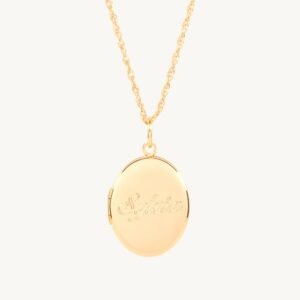 Dollhouse Oval Gold Locket, Grand