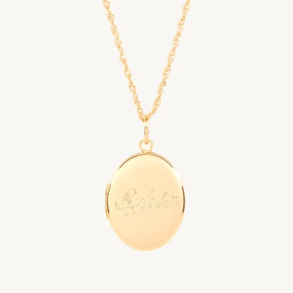 Dollhouse Oval Gold Locket, Grand
