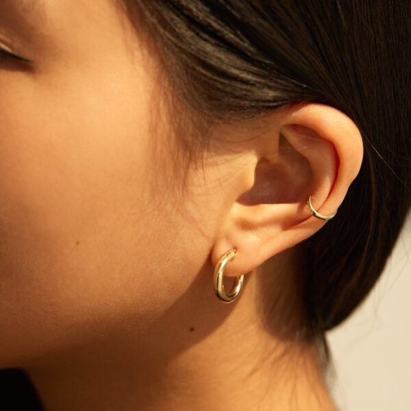 Grand Tubetti Gold Hoops (pair) - Image 3
