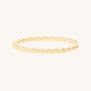 Grand Twisted Stacker Ring