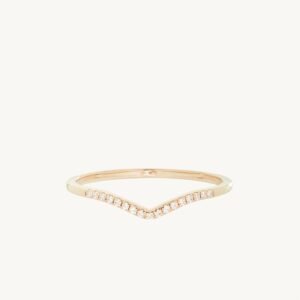 Fairy Light Demi-Pavé Diamond Curved Band