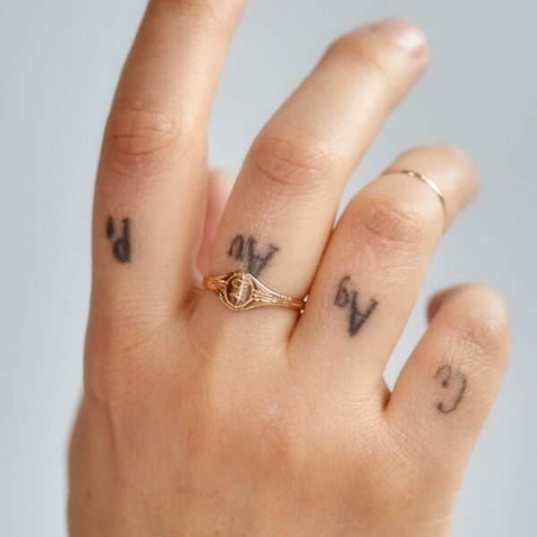 Grand Cygnet Gold Ring - Image 2