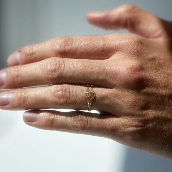 Grand Cygnet Gold Ring - Image 5