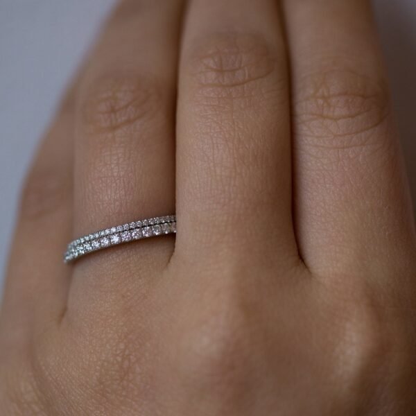 Fairy Light Eternity Diamond Band - Image 4